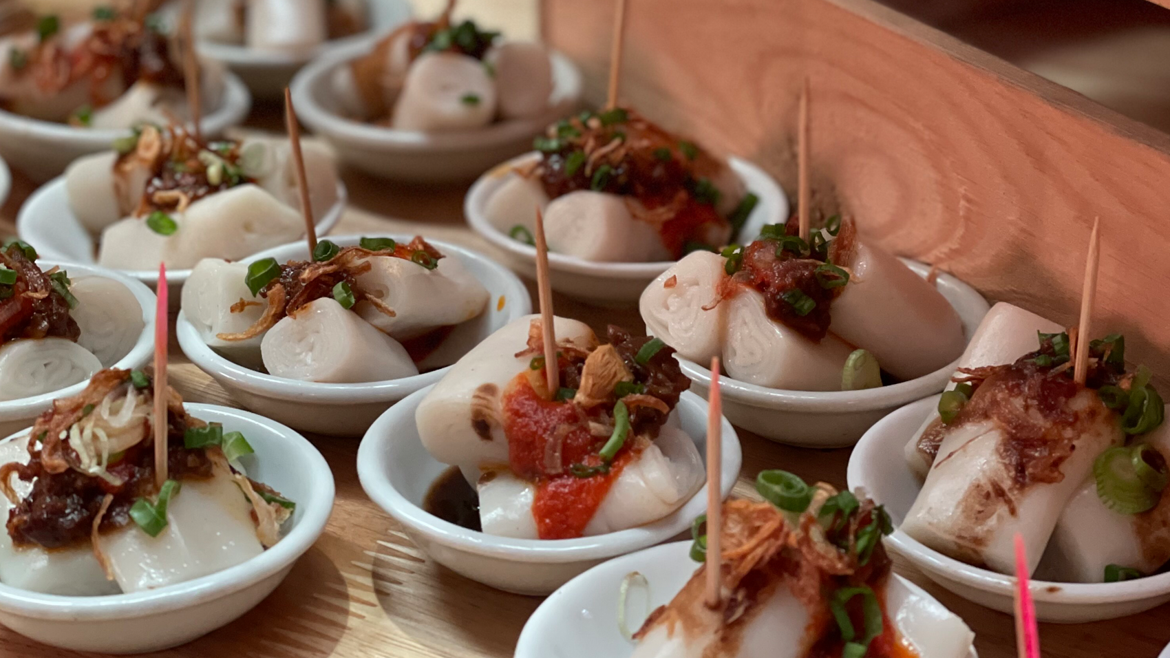 Chee Cheong Fun with Plant-Based Minced Meat